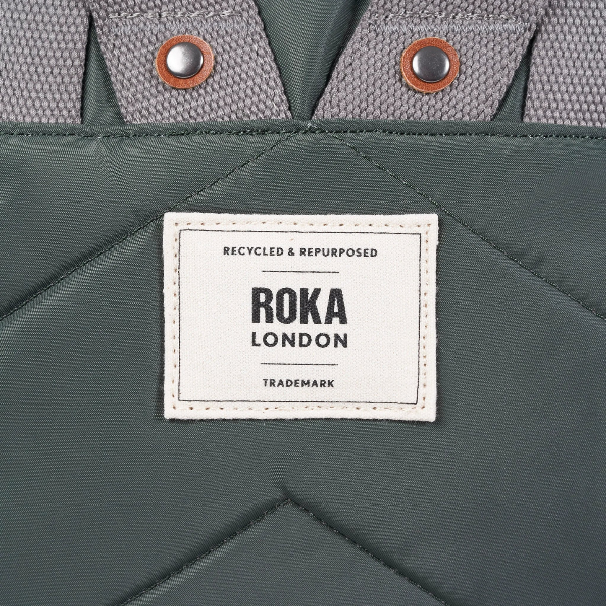 ROKA London Canfield B Σακίδιο Πλάτης Roll-Top Thyme από Ανακυκλωμένο Nylon Medium 15L