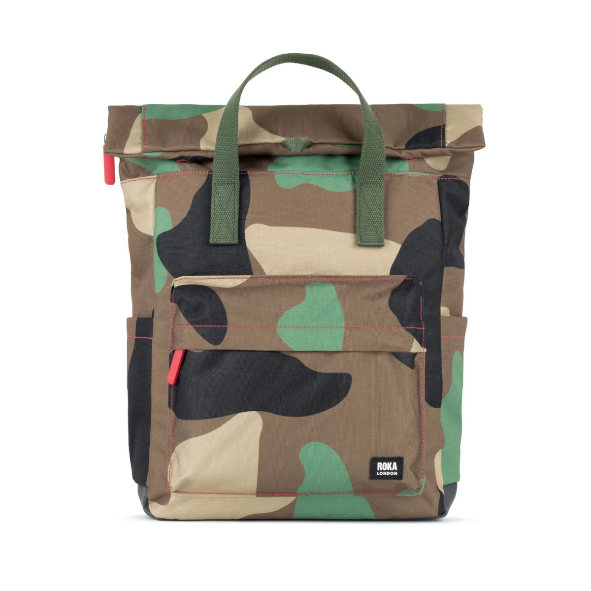 ROKA London Canfield B Σακίδιο Πλάτης Roll-Top Vintage Camo από Ανακυκλωμένο Canvas Medium 15L