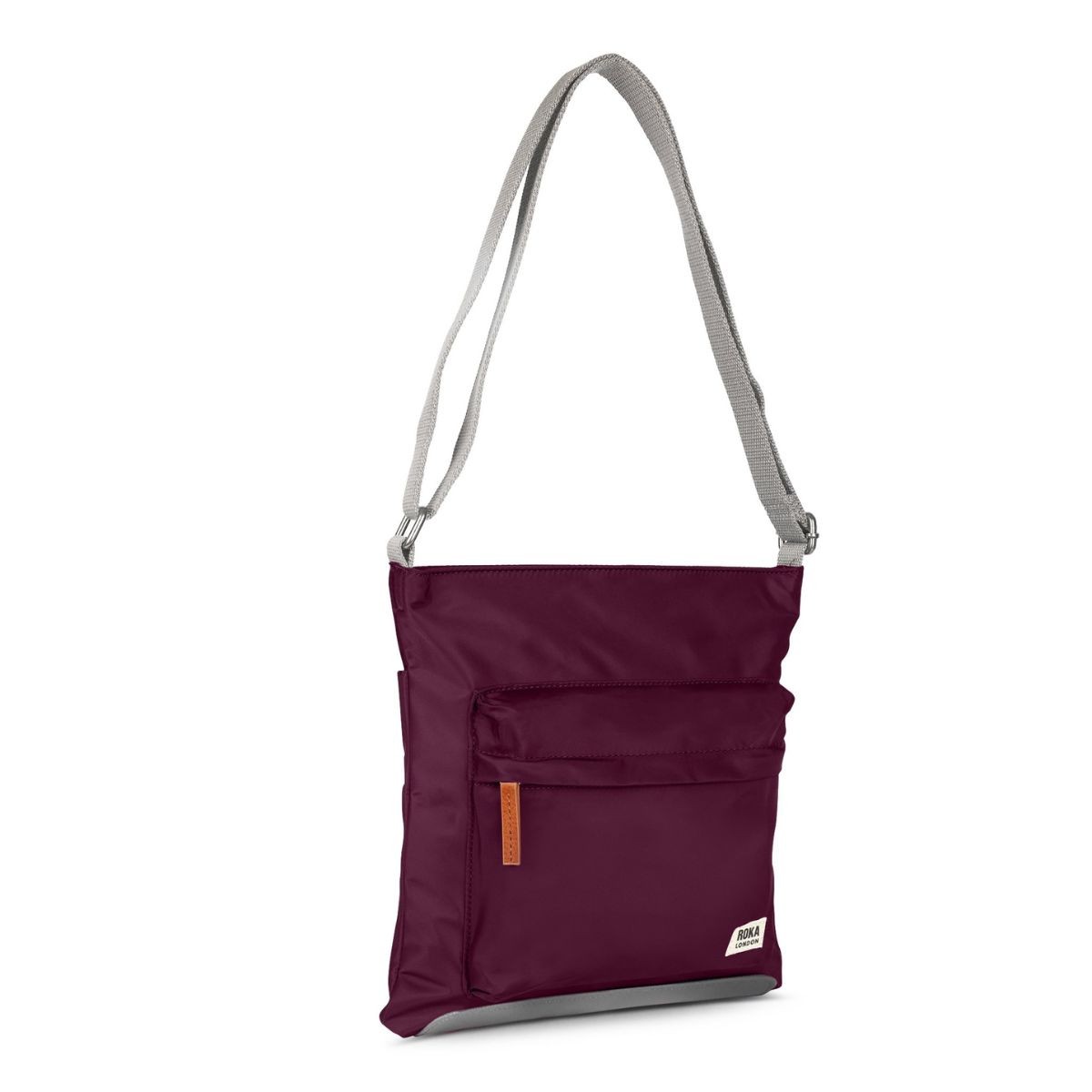 ROKA London Kennington B Τσάντα Crossbody Plum από Ανακυκλωμένο Nylon Medium