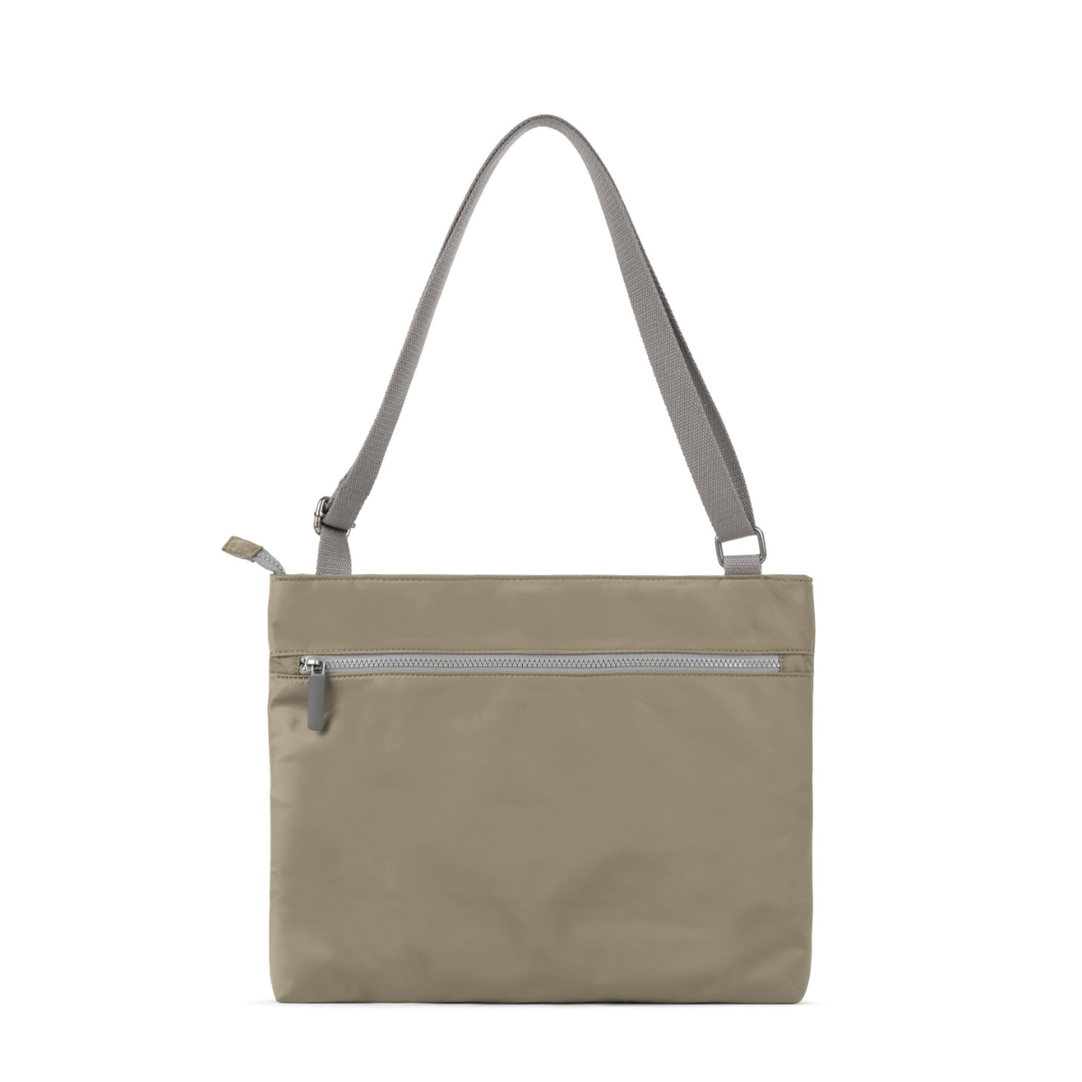ROKA London Moorgate Messenger Τσάντα Ώμου Taupe από Ανακυκλωμένο Nylon - Medium 3.1L