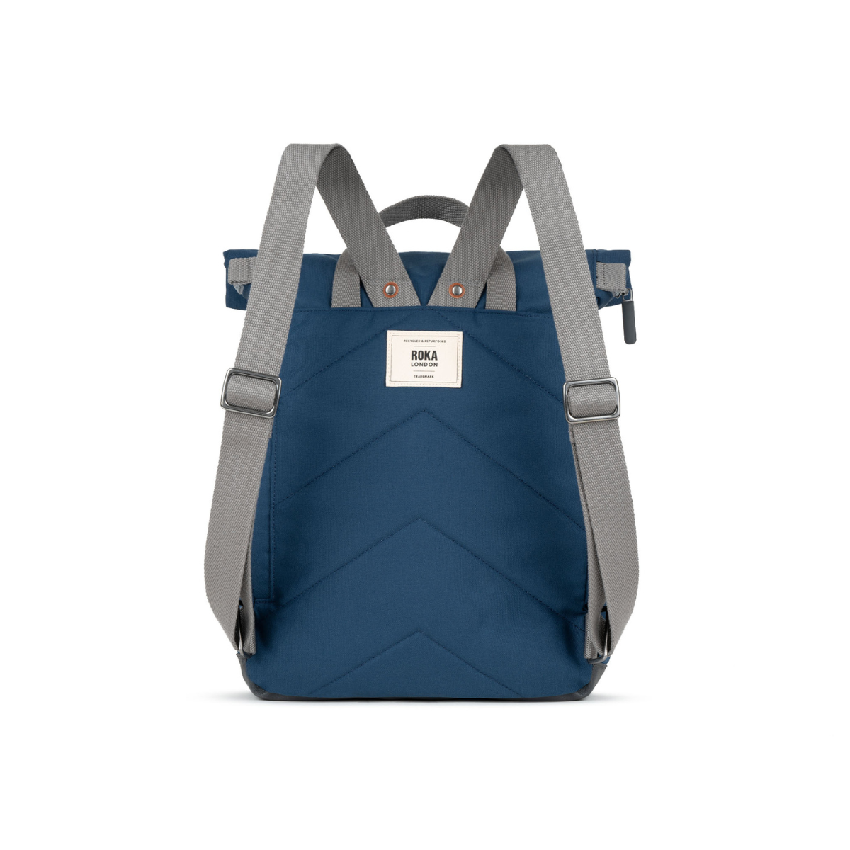 ROKA London Waterhouse Multipocket Σακίδιο Πλάτης Deep Blue από Ανακυκλωμένο Nylon - Medium 16.4L