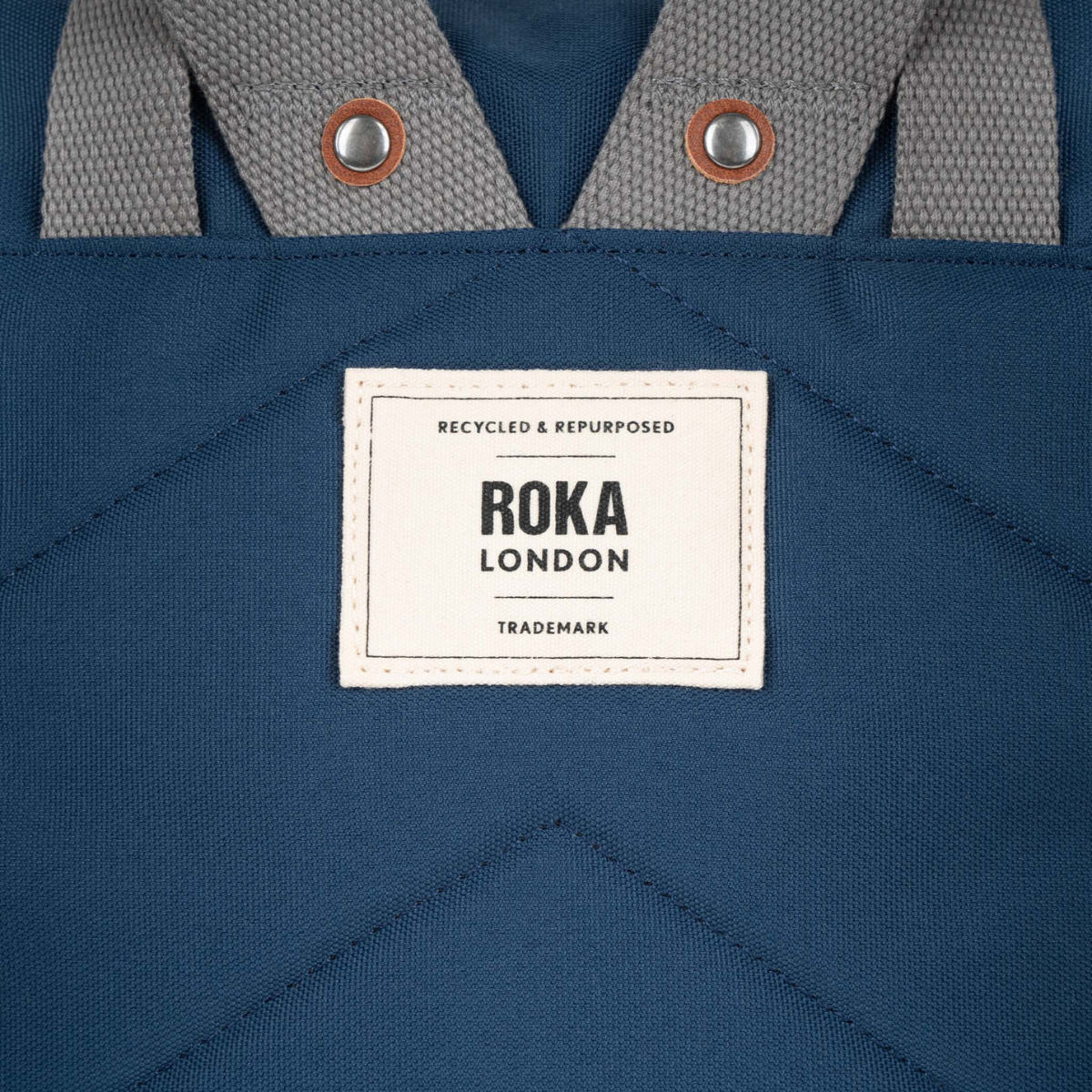 ROKA London Waterhouse Multipocket Σακίδιο Πλάτης Deep Blue από Ανακυκλωμένο Nylon - Medium 16.4L
