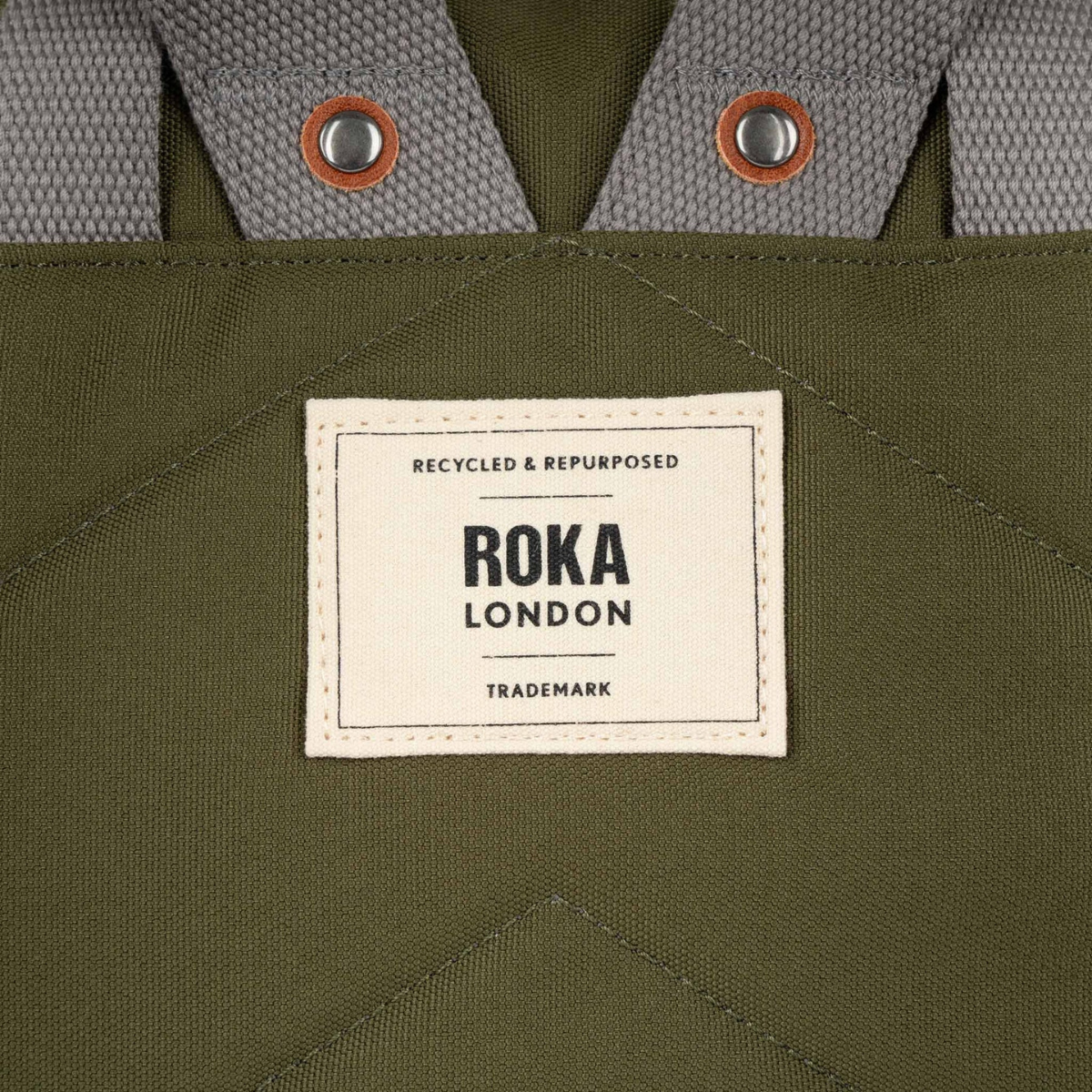 ROKA London Waterhouse Multipocket Σακίδιο Πλάτης Moss από Ανακυκλωμένο Nylon - Medium 16.4L
