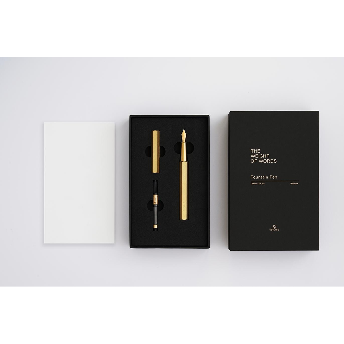 YSTUDIO Classic Revolve Brass Πένα M Μπλε