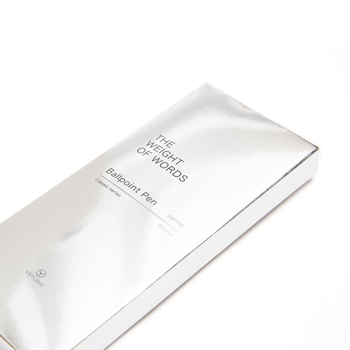 YSTUDIO Classic Revolve Spring Στυλό Shiny Silver