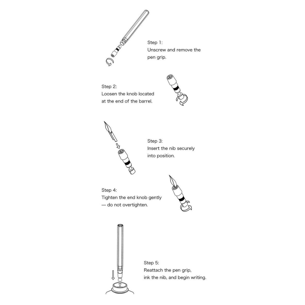 YSTUDIO Glamour Evolve Elemental Dip Pen Πένα Brass Gold