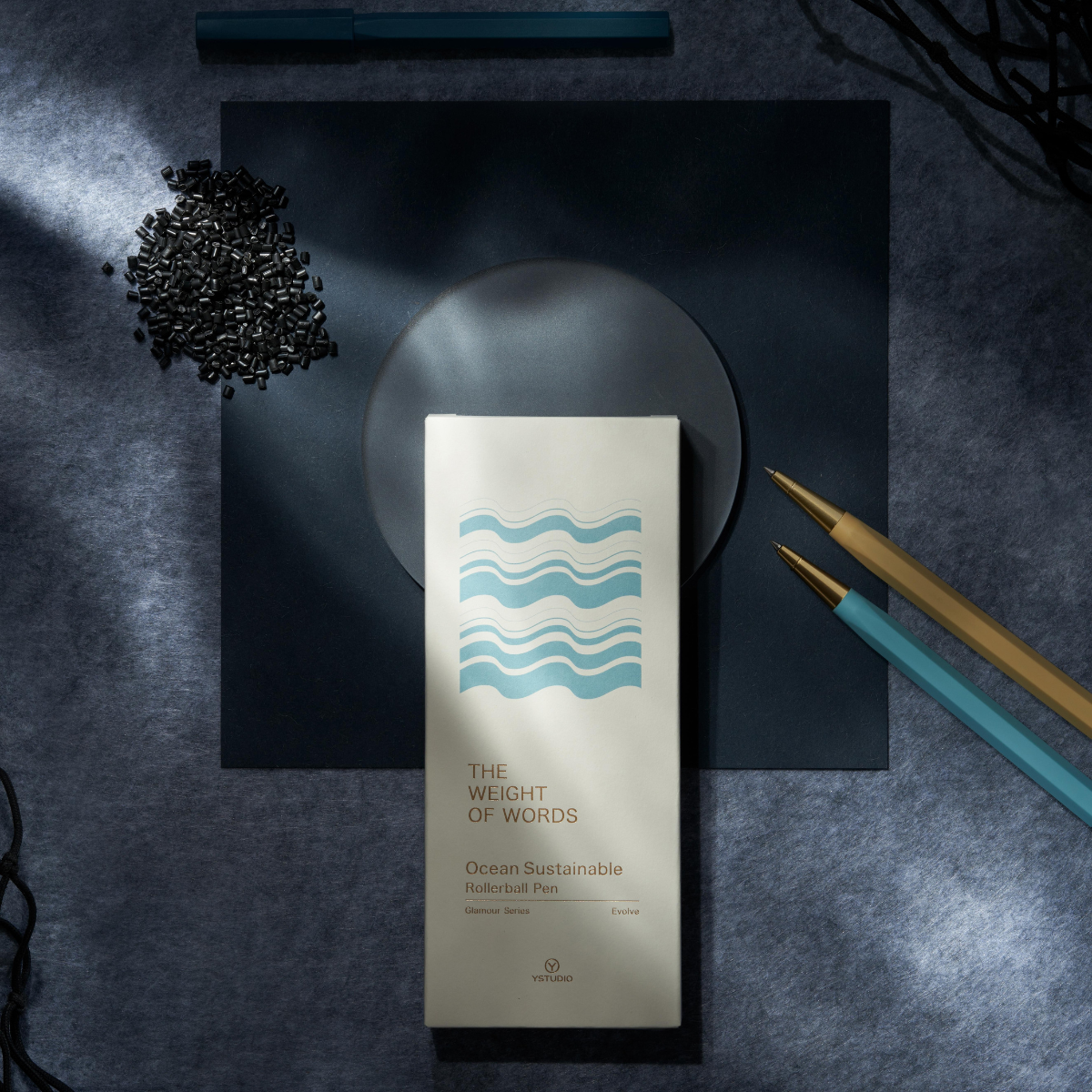 YSTUDIO Glamour Evolve Ocean Sustainable Στυλό Roller Evening Purple