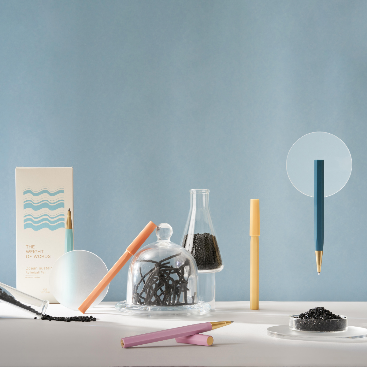 YSTUDIO Glamour Evolve Ocean Sustainable Στυλό Roller Evening Purple