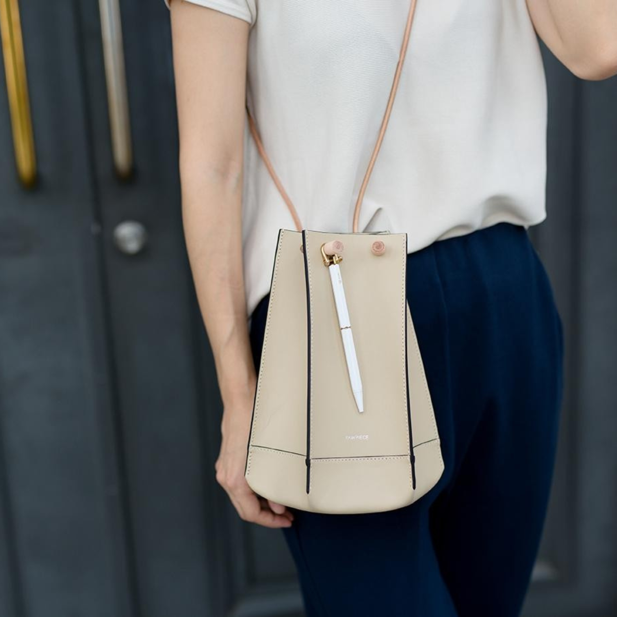 YSTUDIO Στυλό Διαρκείας Brassing Λευκό