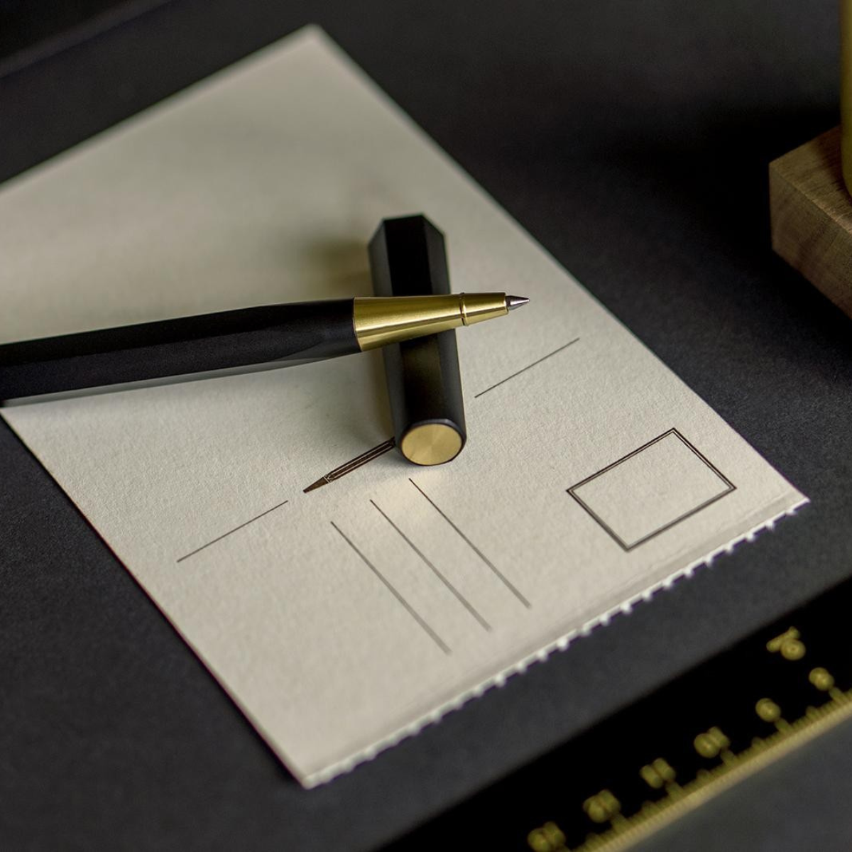 YSTUDIO Στυλό Roller Resin Μαύρο