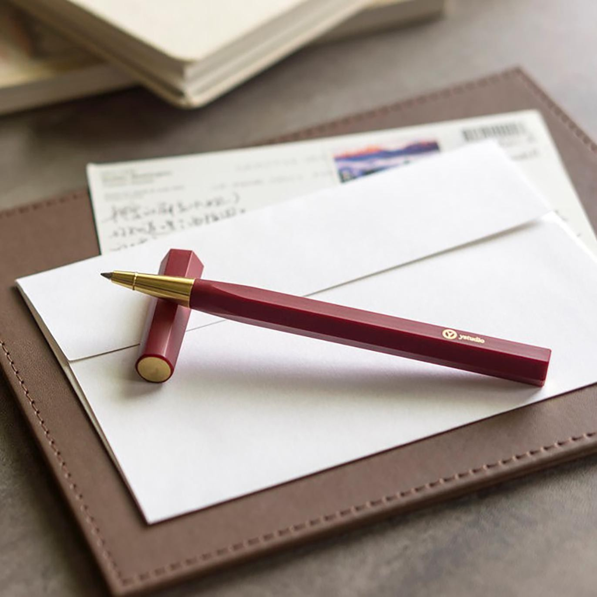 YSTUDIO Στυλό Roller Resin Κόκκινο