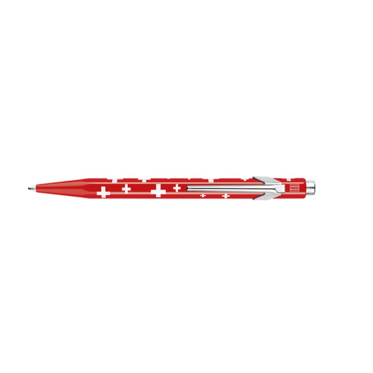 CARAN D' ACHE Totally Swiss Collection Στυλό Διαρκείας 849 Swiss Flag Blue Ink