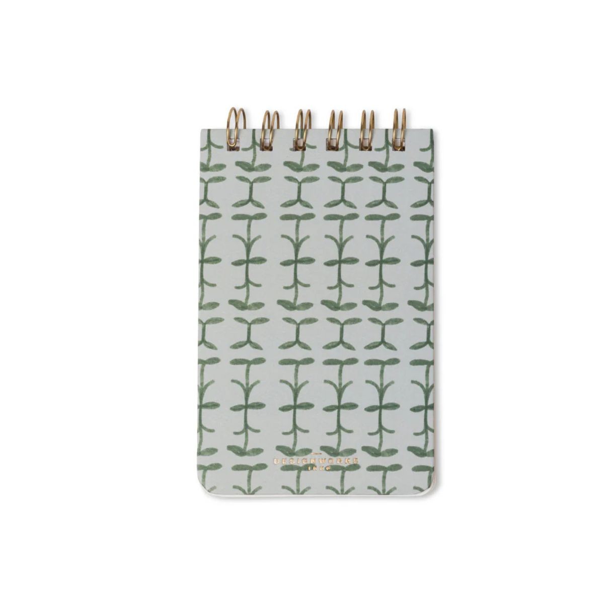 Designworks Ink Σπιράλ Σημειωματάριο Notepad Green Vine Tulip