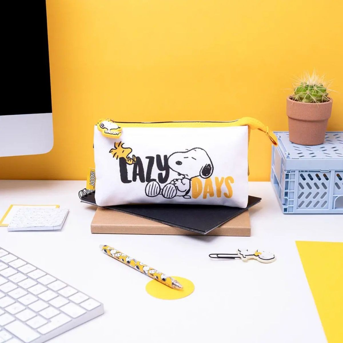 ERIK Κασετίνα Τριπλή 22εκ SNOOPY Lazy Days