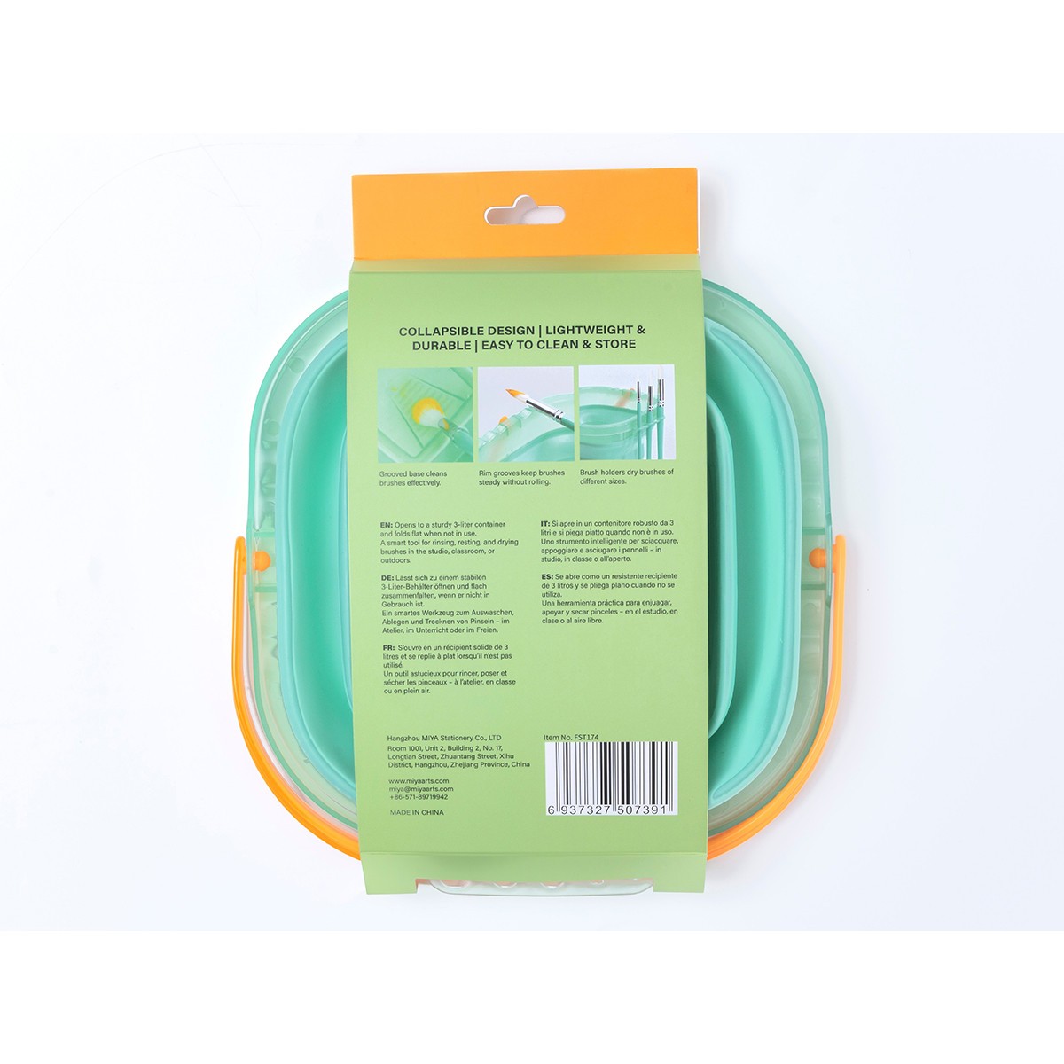 HIMI Πτυσσόμενος Κουβάς  2,5L - Green