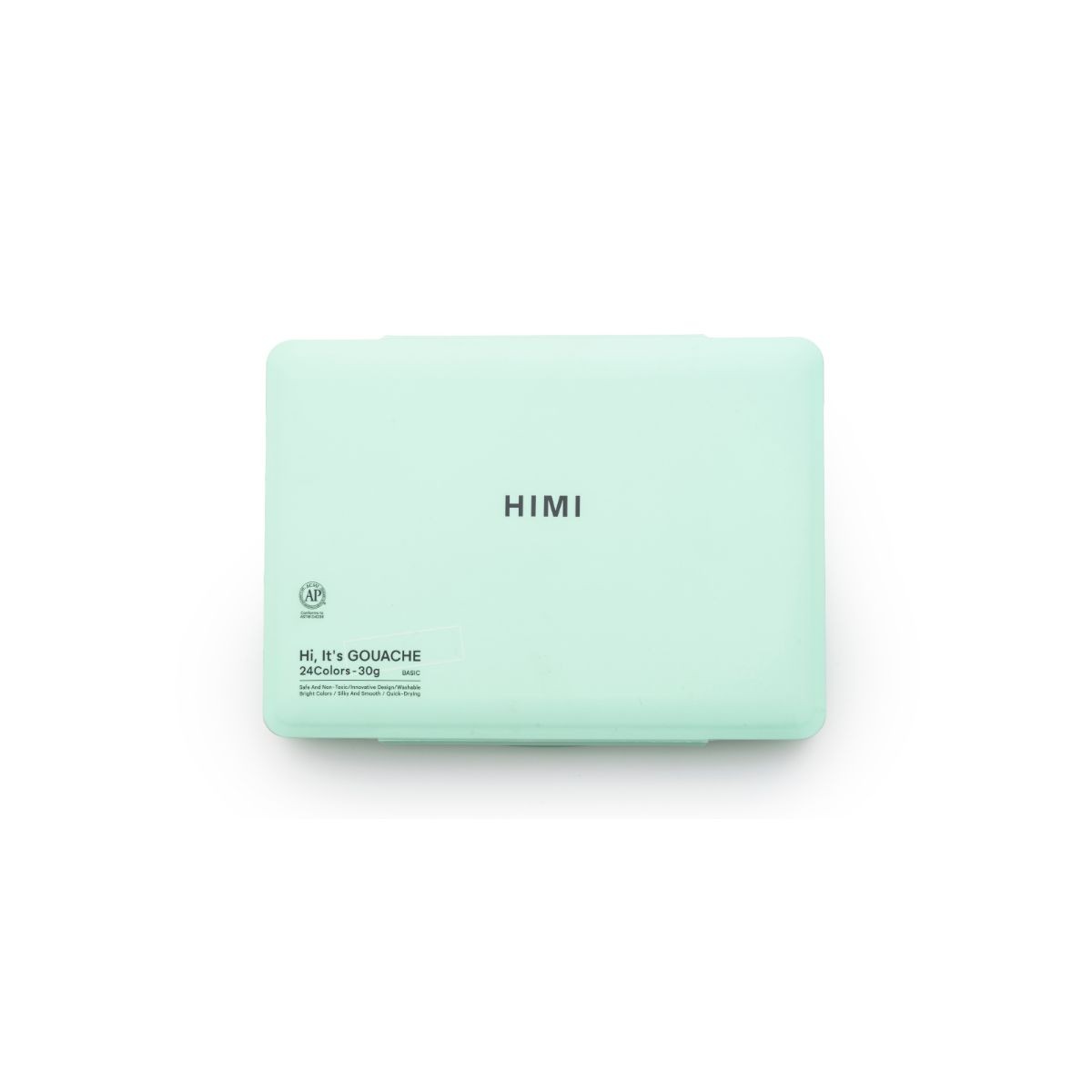 HIMI Σετ 24 Χρωμάτων Jelly Cup Gouache με Παλέτα Ανάμιξης - Green Case Edition