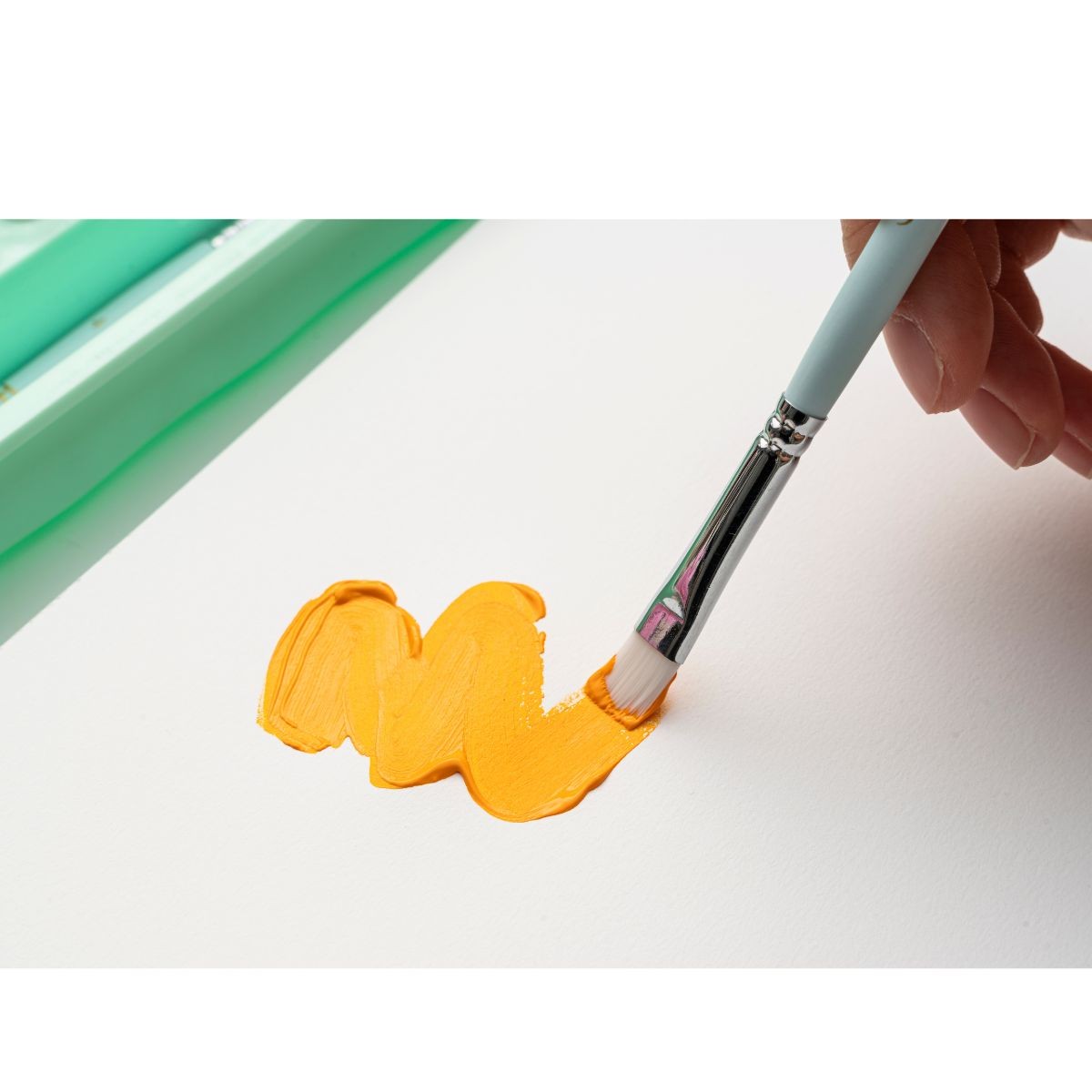HIMI Σετ 24 Χρωμάτων Jelly Cup Gouache με Παλέτα Ανάμιξης - Green Case Edition