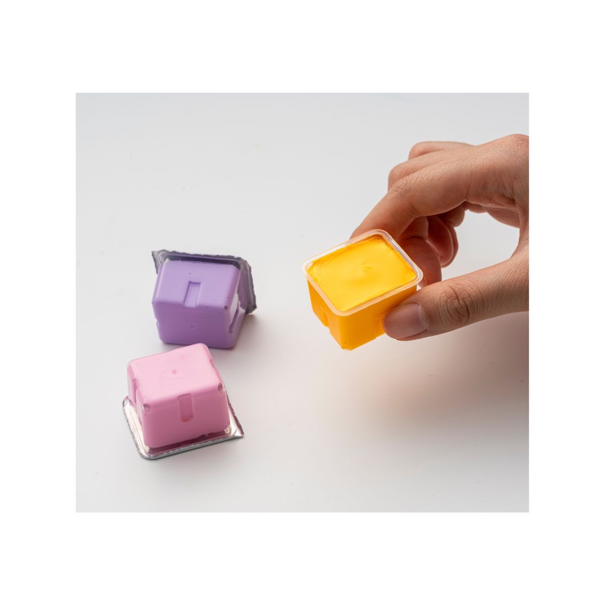 HIMI Σετ-24 Χρωμάτων Jelly Cup Gouache με Παλέτα Ανάμιξης - Pink Case Edition