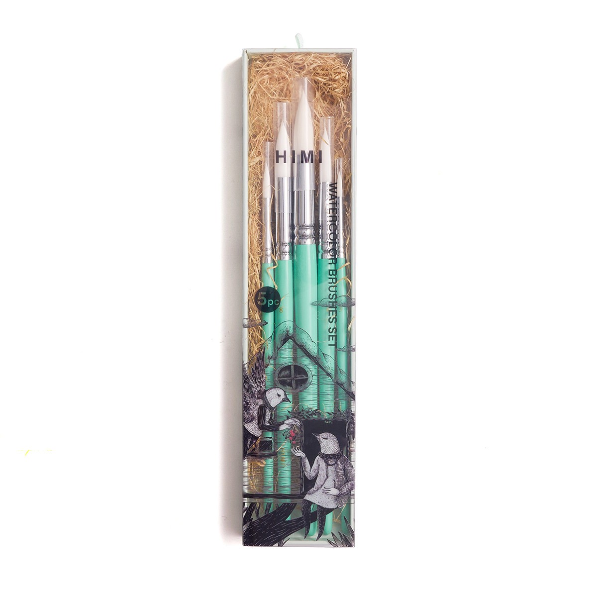 HIMI Σετ 5 Πινέλων - Green