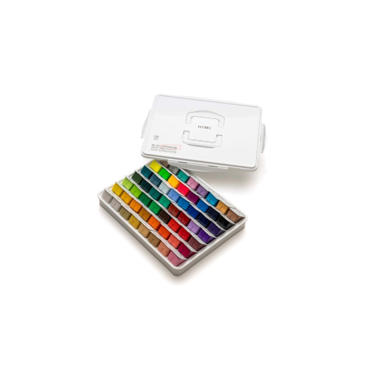 HIMI Σετ 56 Χρωμάτων Jelly Cup Gouache - White Case Edition