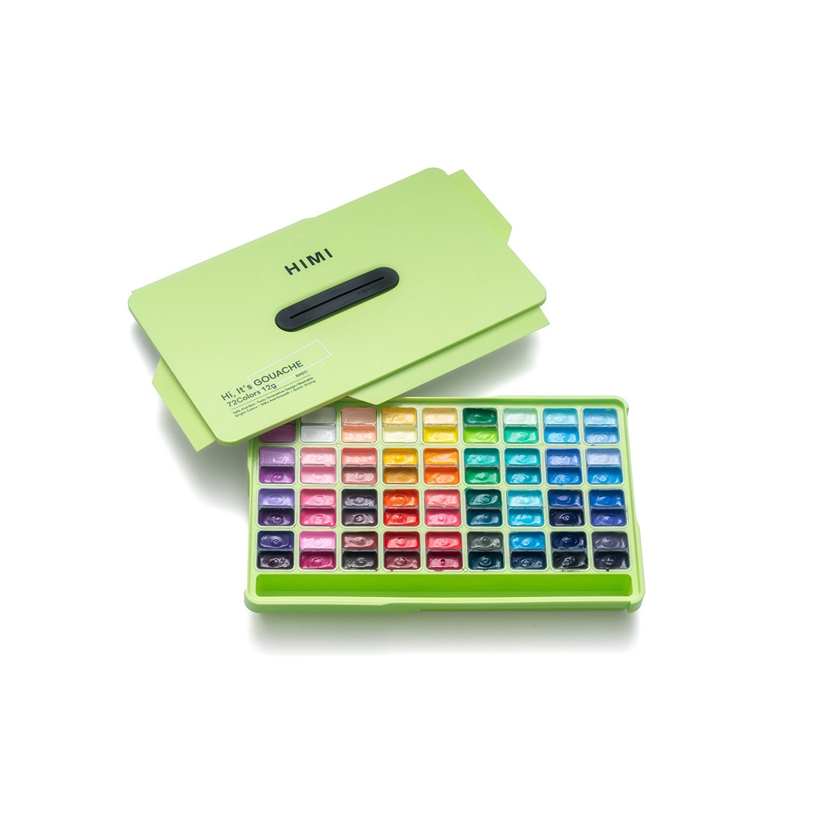 HIMI Σετ 72 Χρωμάτων Twin Cup Gouache - Apple Green Case