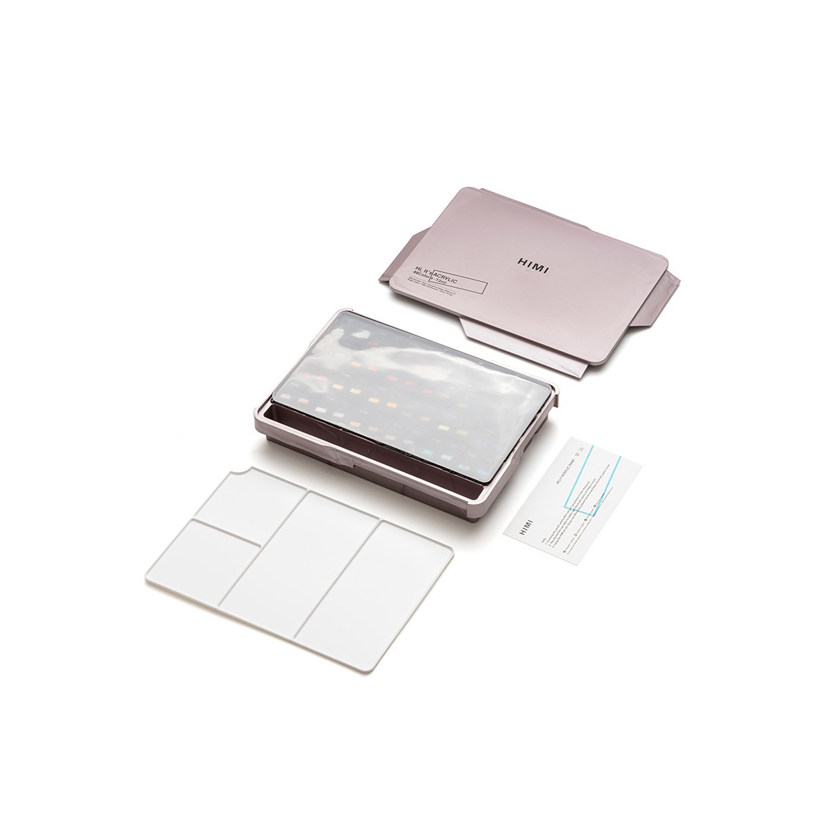 HIMI Σετ 48 Χρωμάτων Twin Cup Jelly Acrylic - Pearl Pink Case