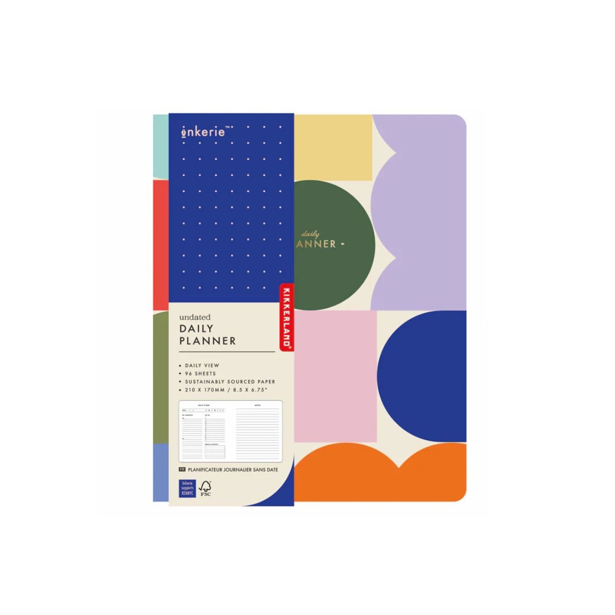 Kikkerland Ημερήσιο Ημερολόγιο Χωρίς Ημερομηνίες Inkerie Undated - Shapes
