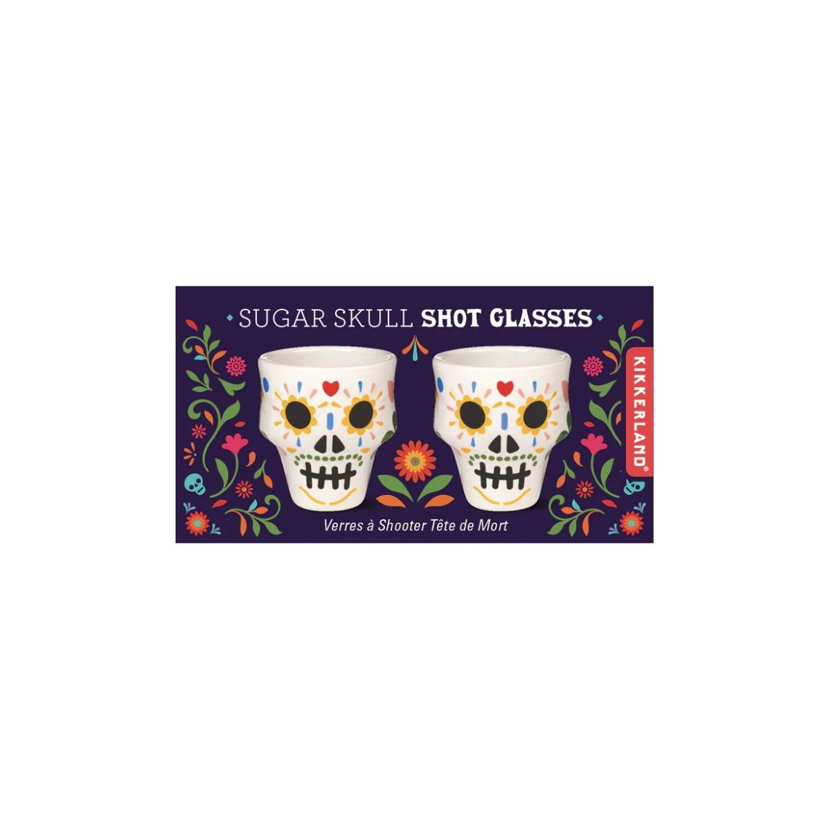 Kikkerland Ποτήρια Σφηνάκια Sugar Skull