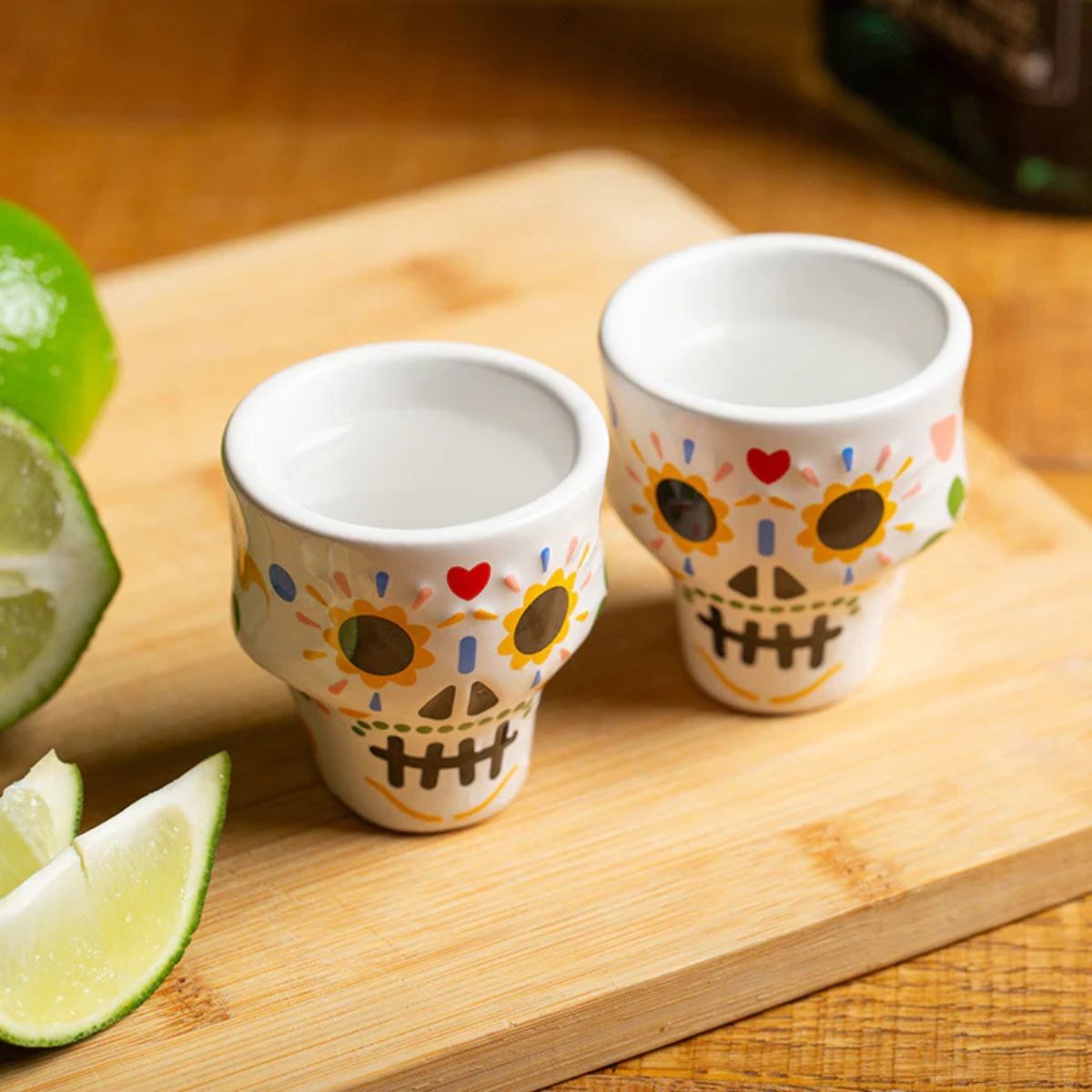 Kikkerland Ποτήρια Σφηνάκια Sugar Skull