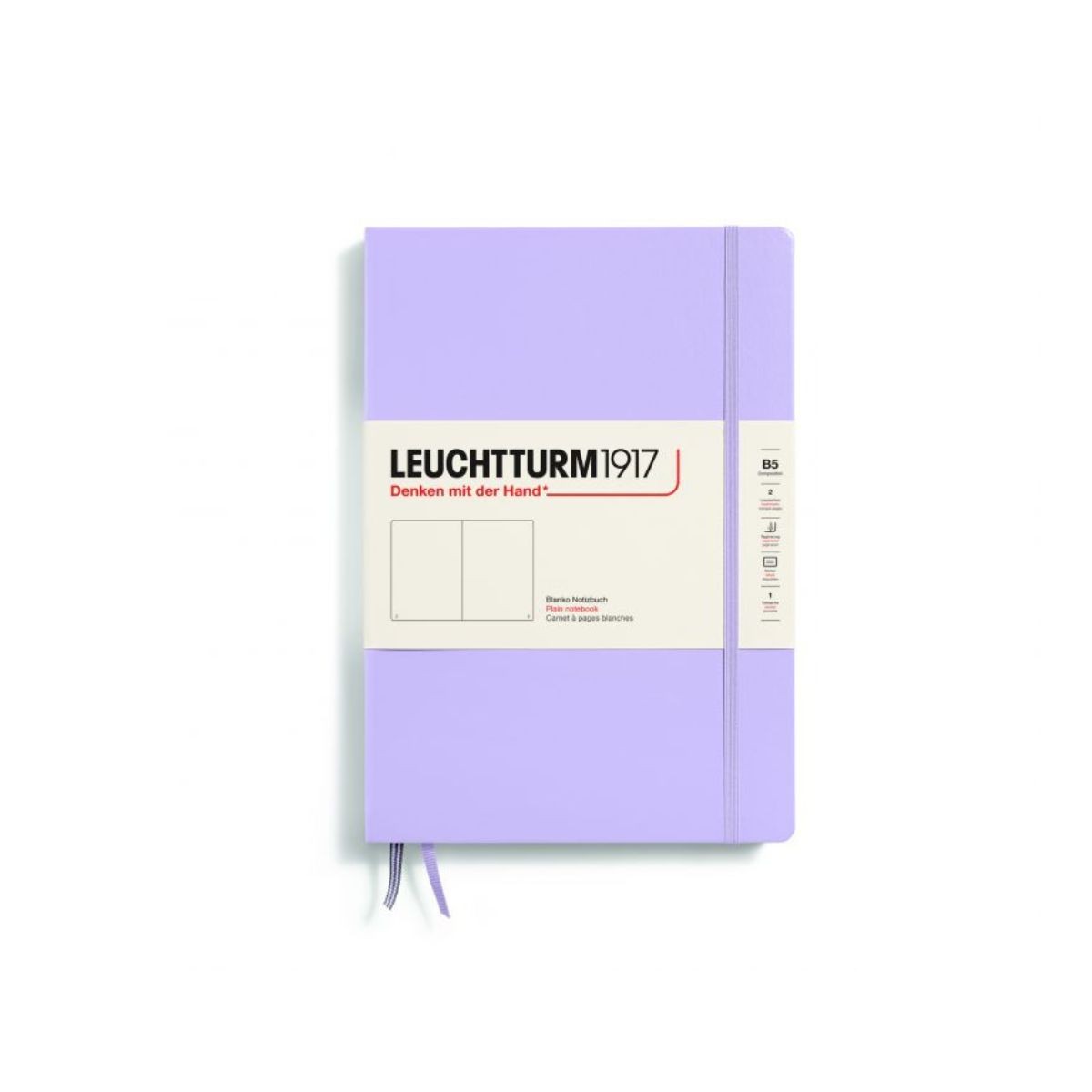 LEUCHTTURM1917 Σημειωματάριο Α5 Σκληρό Εξώφυλλο 251φ. Lilac - Λευκές Σελίδες