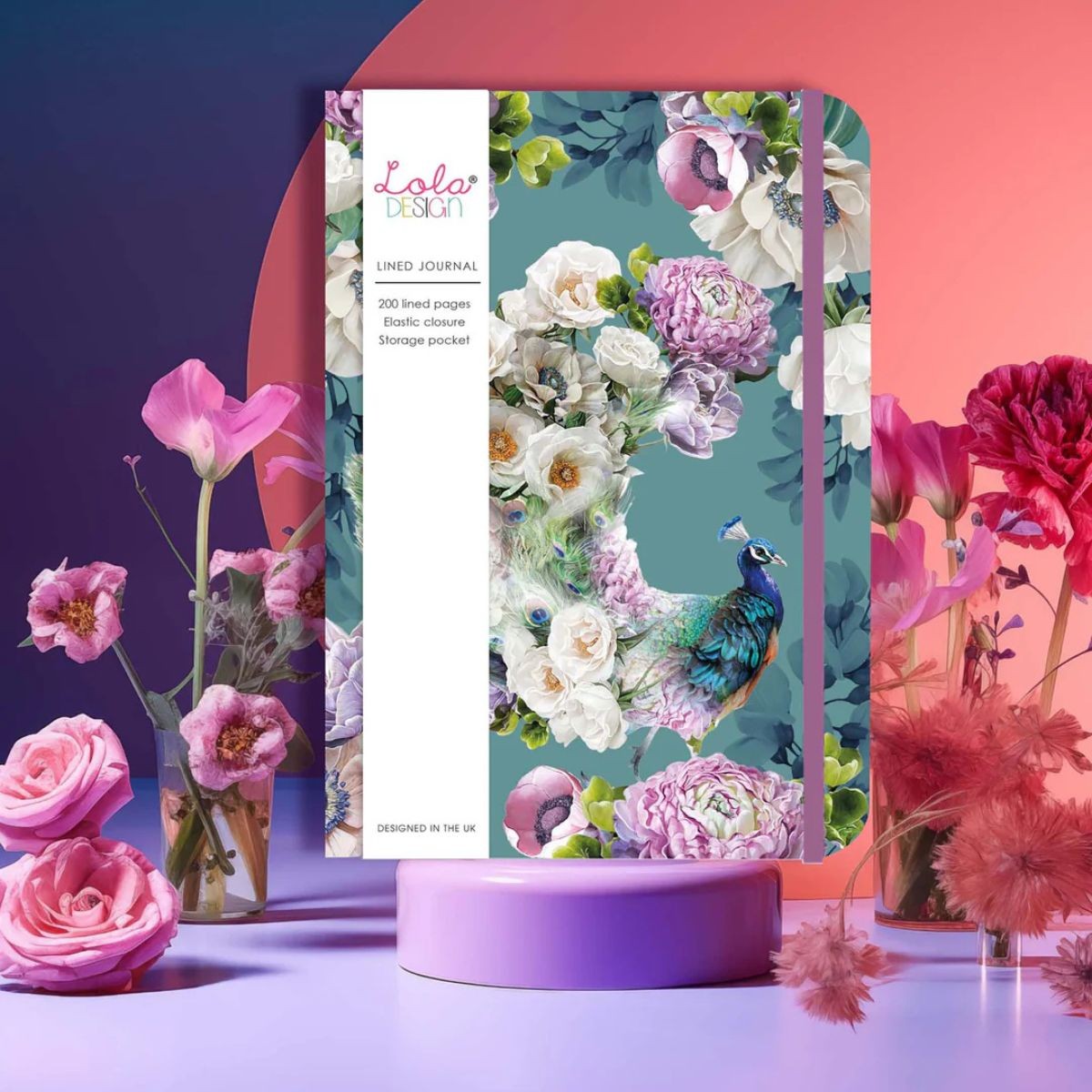 Lola Design Σημειωματάριο Α5 Peacock