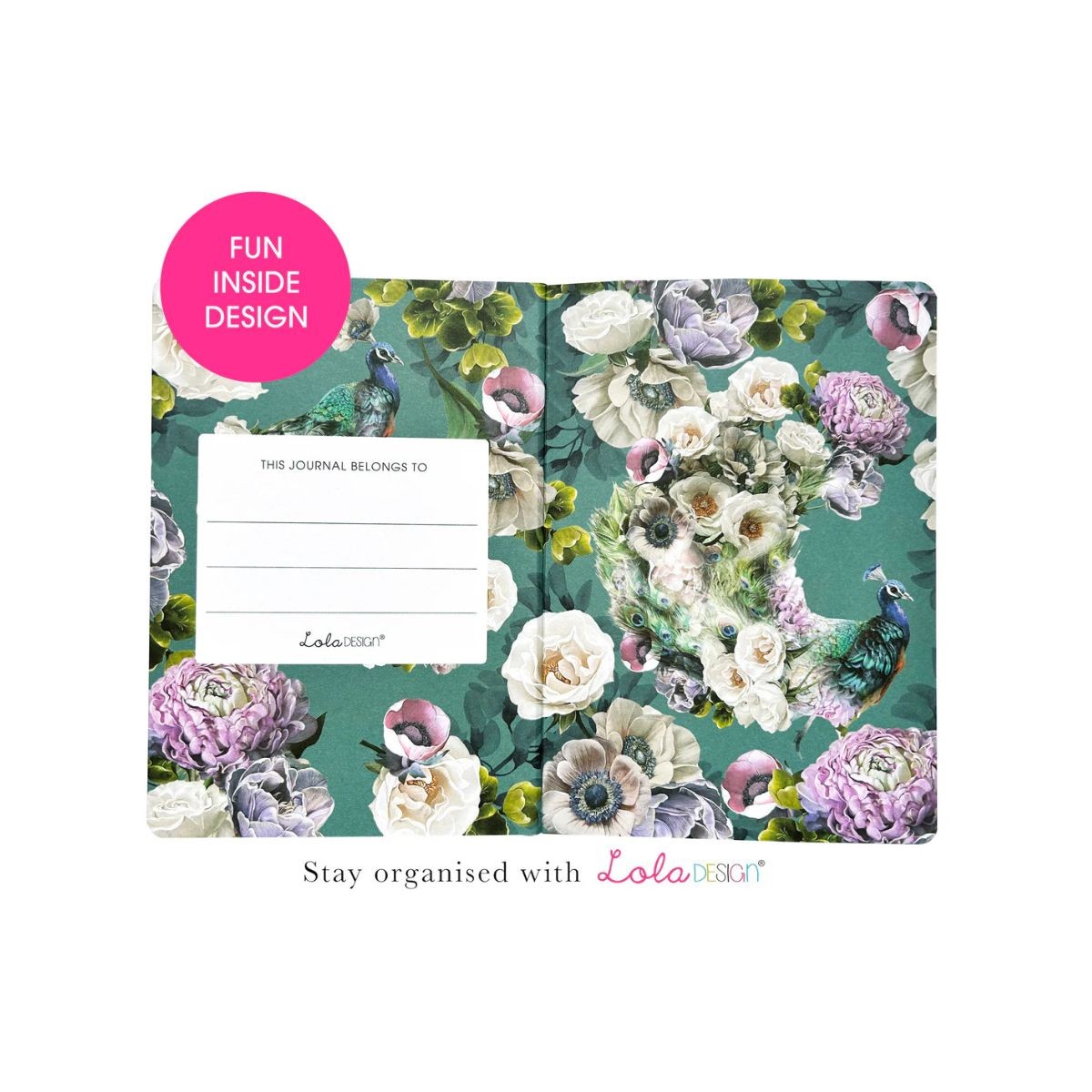 Lola Design Σημειωματάριο Α5 Peacock