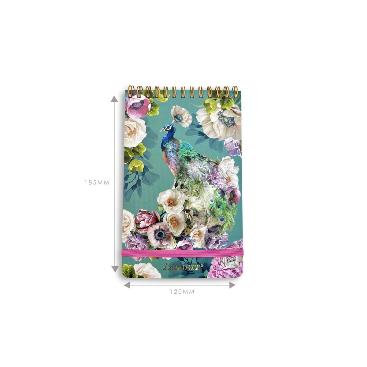 Lola Design Σημειωματάριο Reporter Notepad Α5 Peacock 18.5x12mm