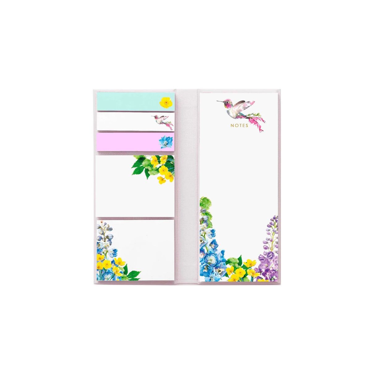 Lola Design Σημειωματάριο Sticky Notes Memo Folio Hummingbird 8x17cm