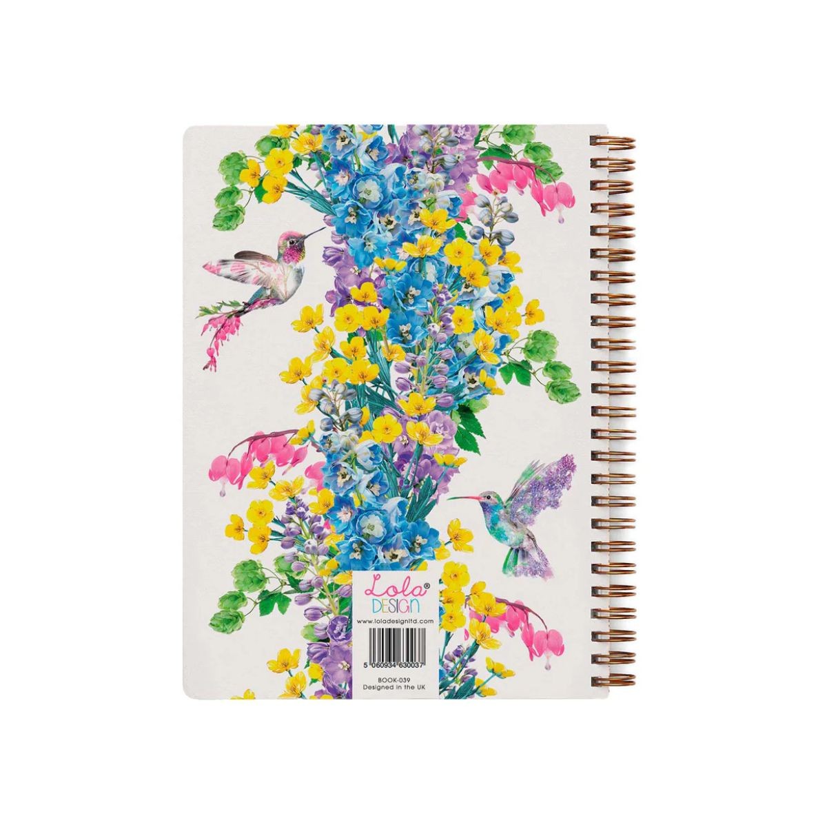 Lola Design Σπιράλ Τετράδιο Οργάνωσης B5 Hummingbird