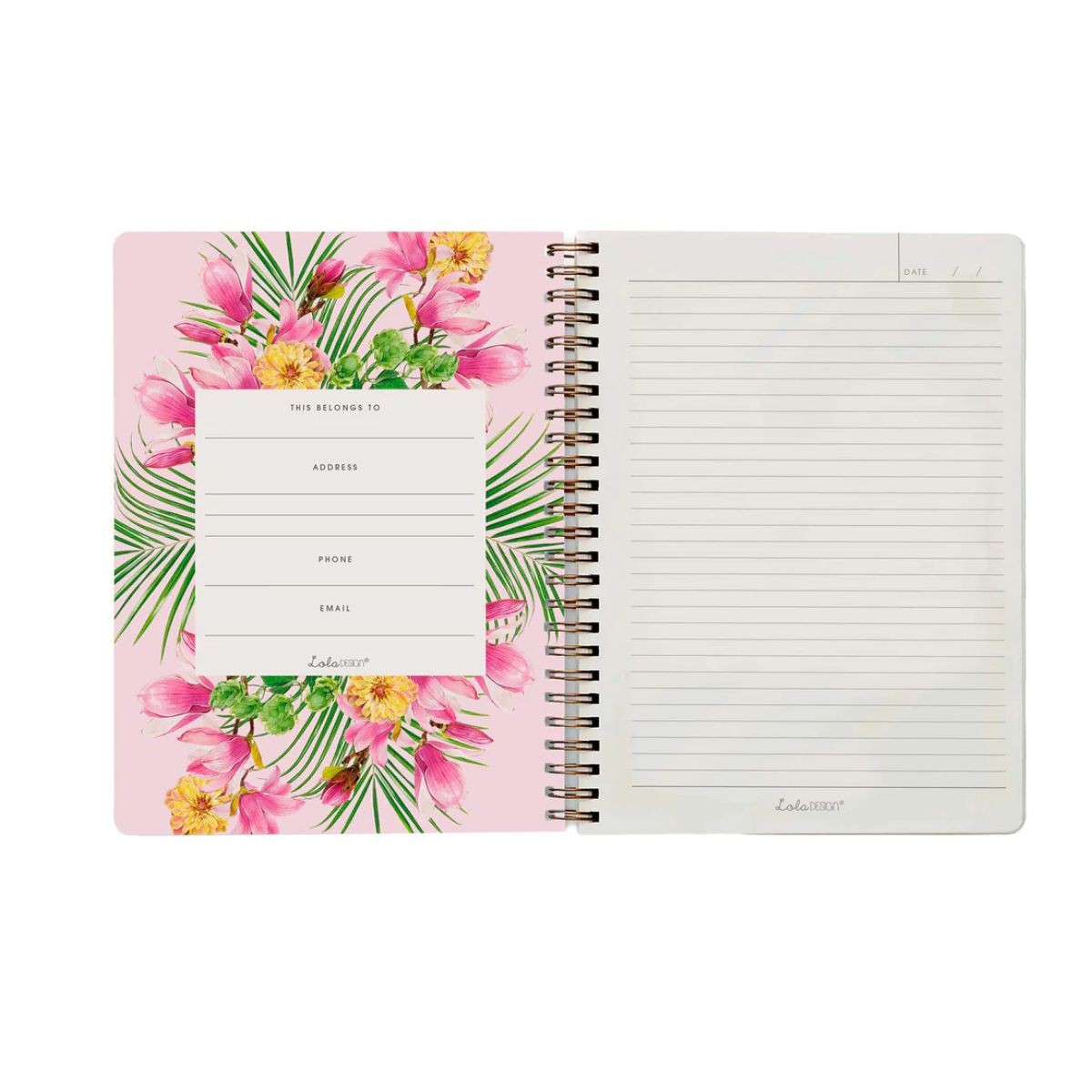 Lola Design Σπιράλ Τετράδιο Οργάνωσης B5 Giraffe