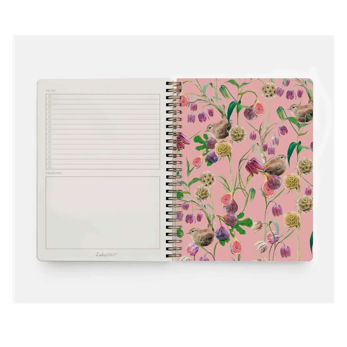 Lola Design Σπιράλ Τετράδιο Οργάνωσης B5 Wren