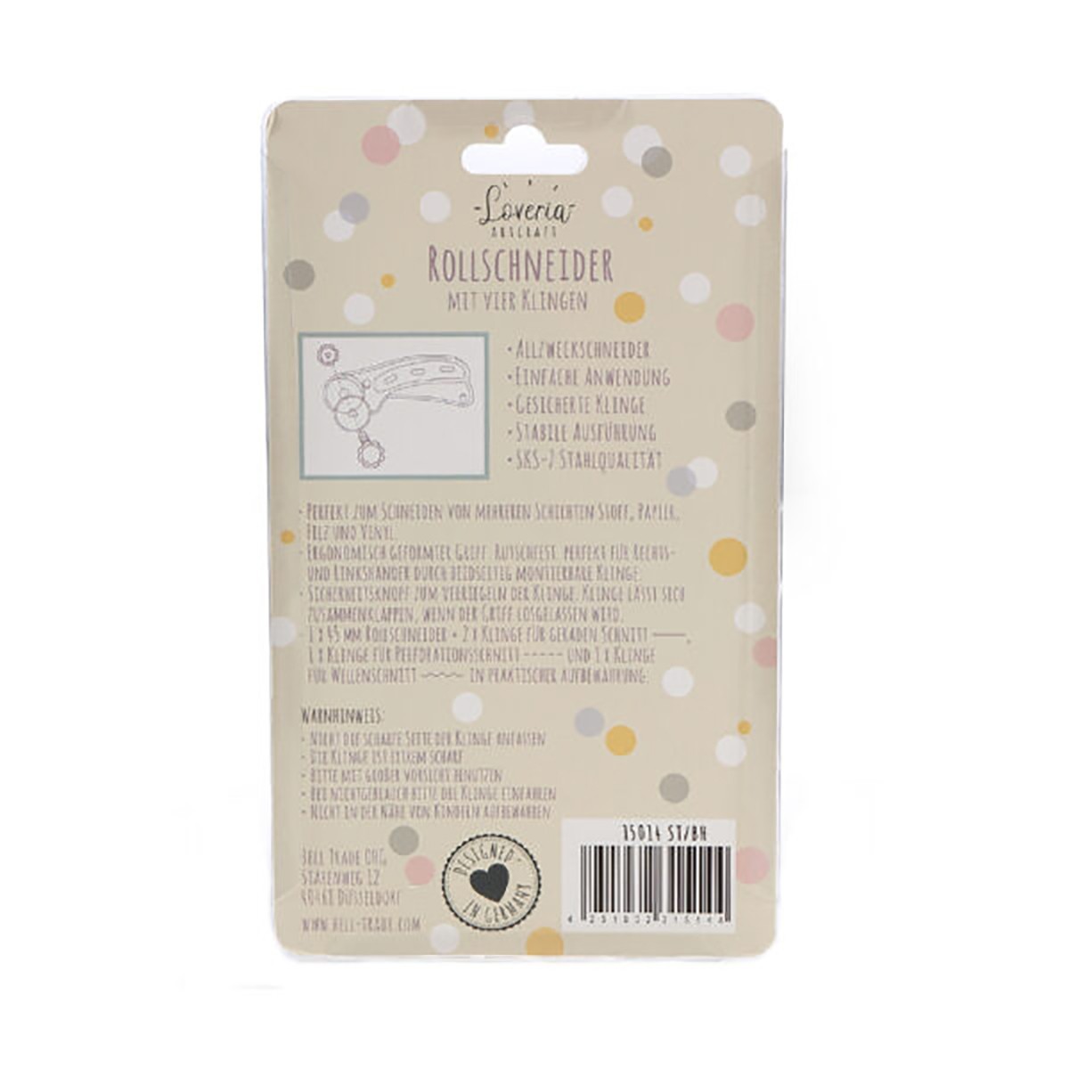 Loveria Artcraft Περιστροφόμενο Κοπίδι με 4 Διαφορετικές Λεπίδες