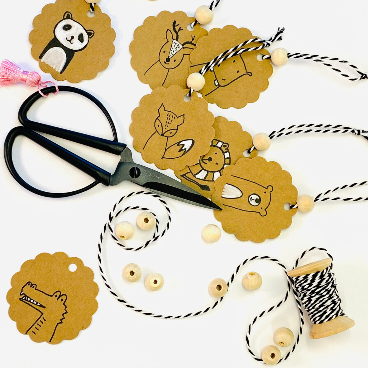 Loveria Artcraft Ψαλίδι Χειροτεχνίας Retro Look Large - Μαύρο