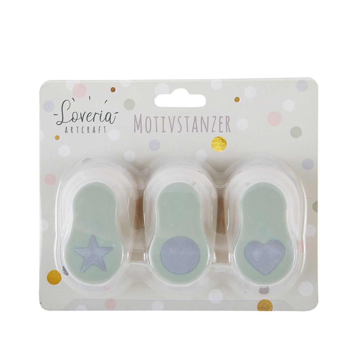 Loveria Artcraft Σετ Φιγουροκόπτες με Κύκλο - Καρδιά - Αστεράκι