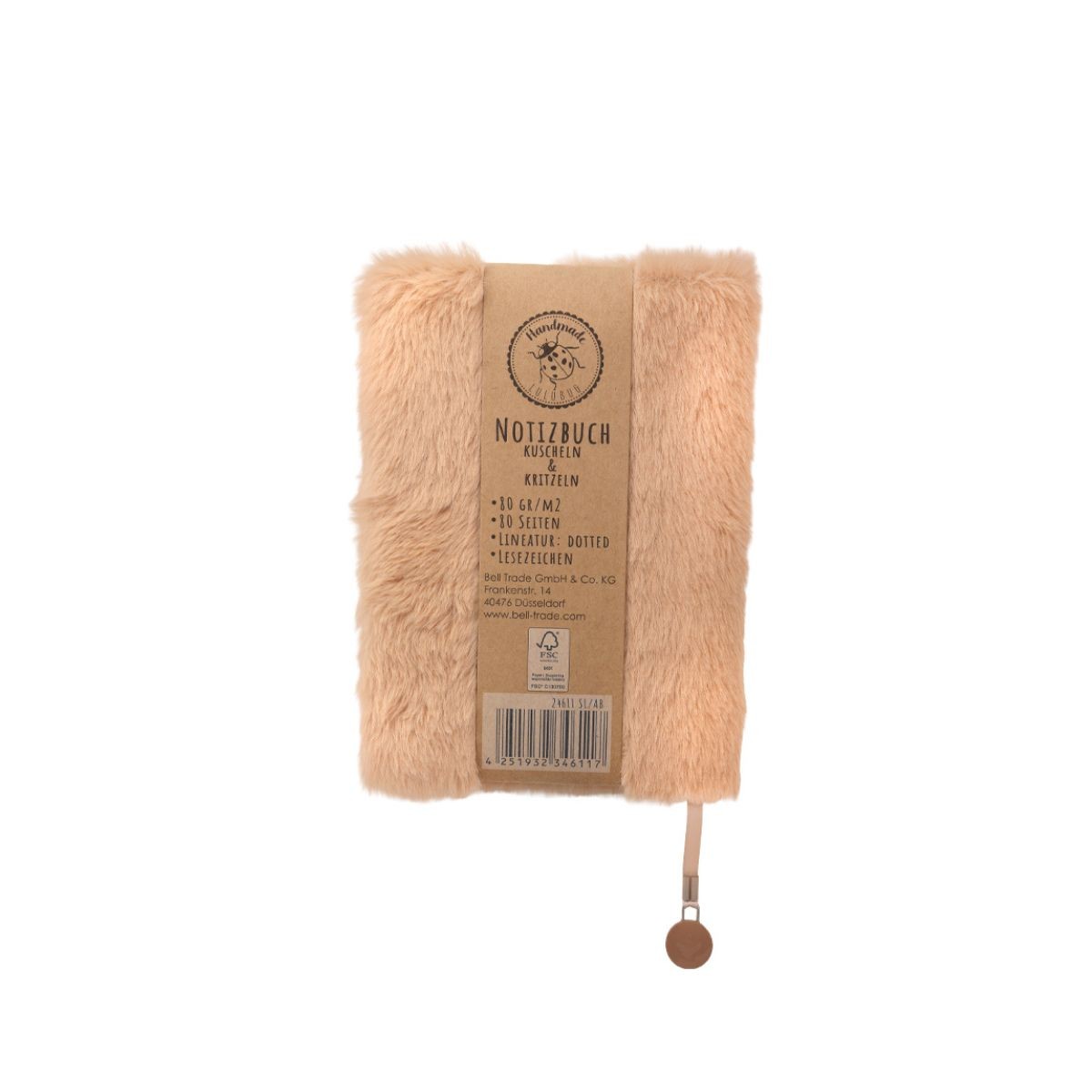 Lulubug Handmade Γούνινο Σημειωματάριο Γατούλα Miezy