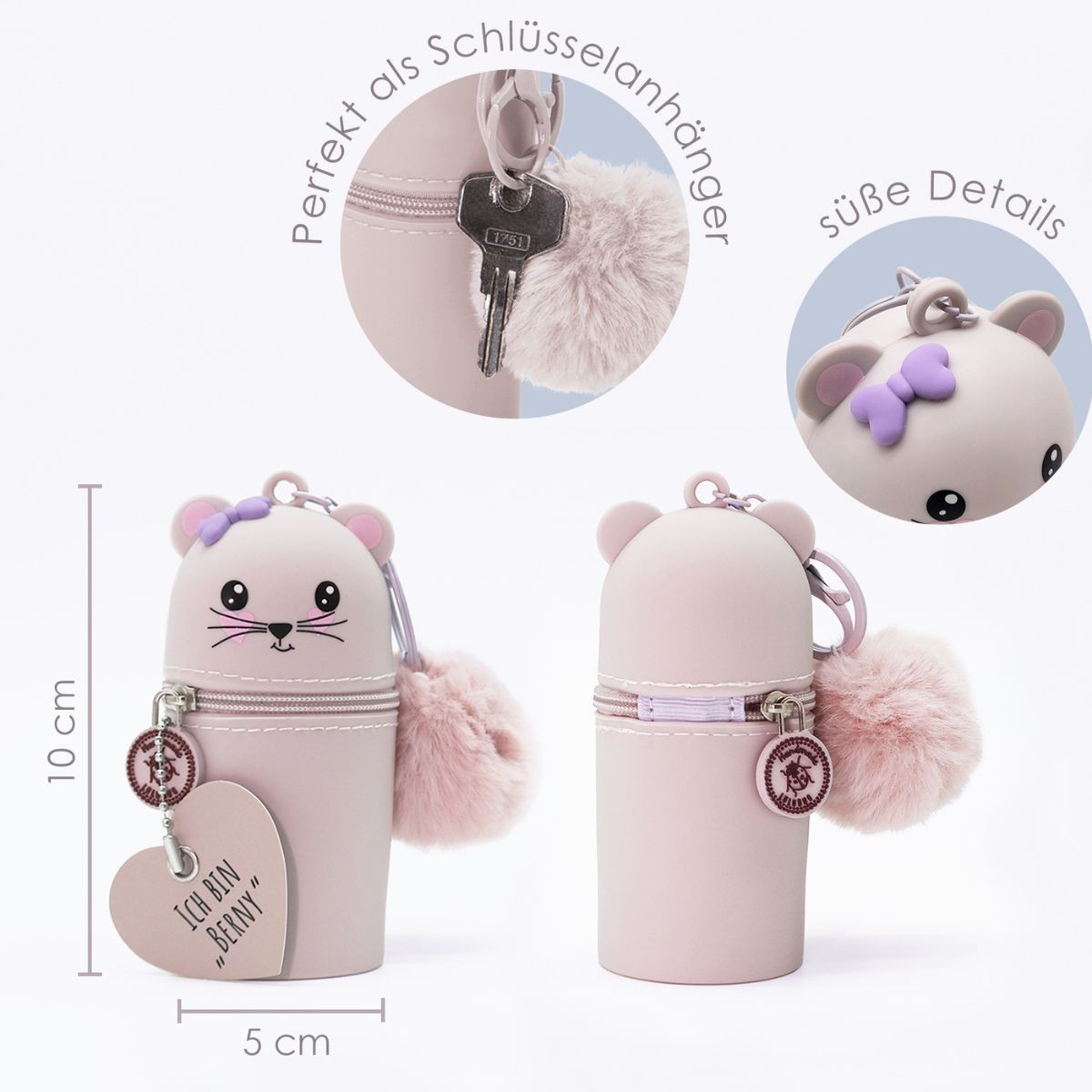 LULUBUG Handmade Μίνι Κασετίνες Mini Sweets Ποντικάκι Berny