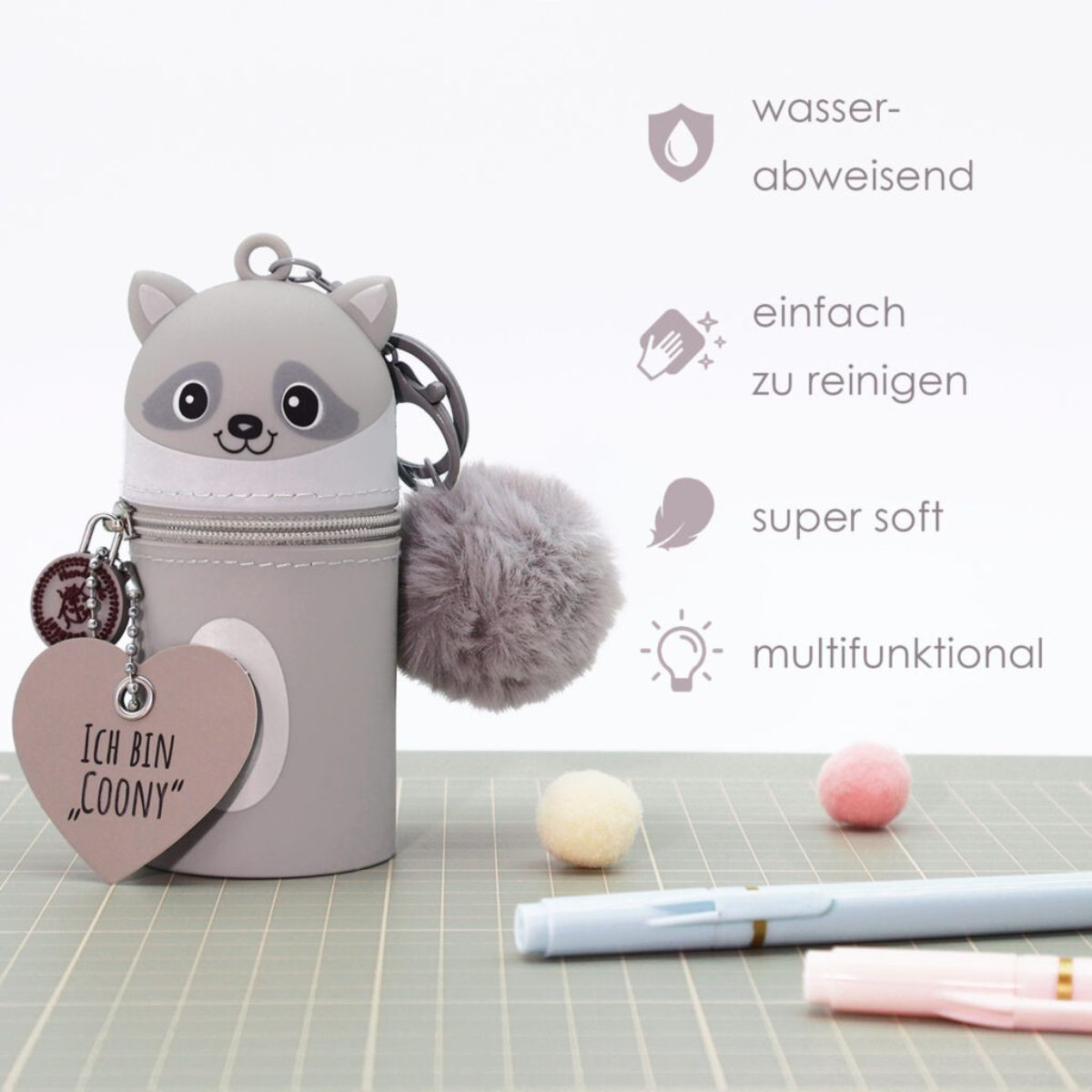 LULUBUG Handmade Μίνι Κασετίνες Mini Sweets Ρακούν Coony