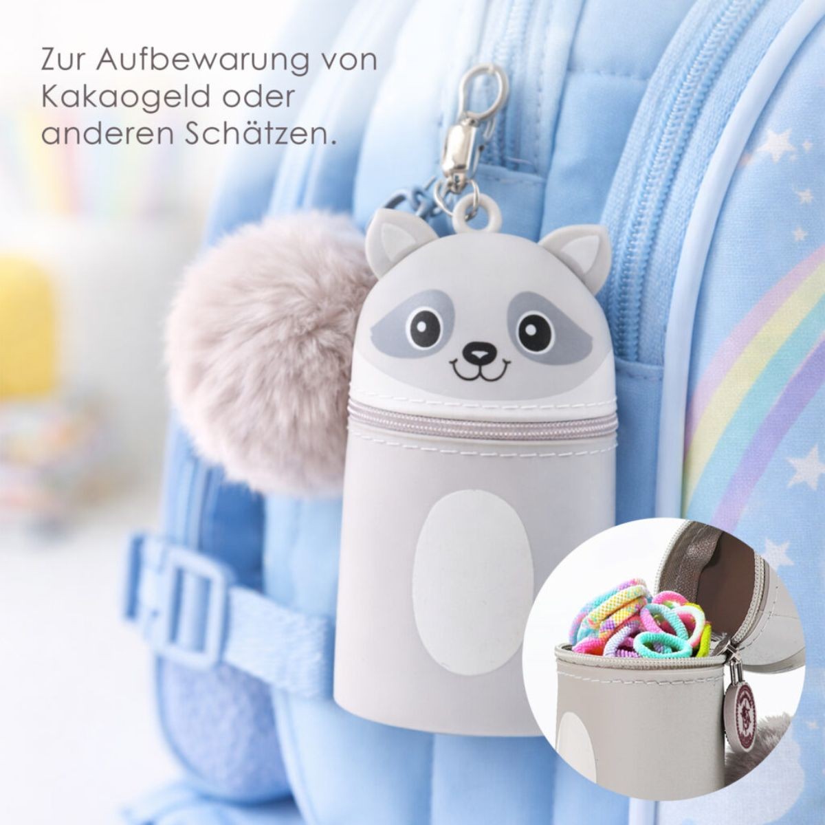 LULUBUG Handmade Μίνι Κασετίνες Mini Sweets Ρακούν Coony