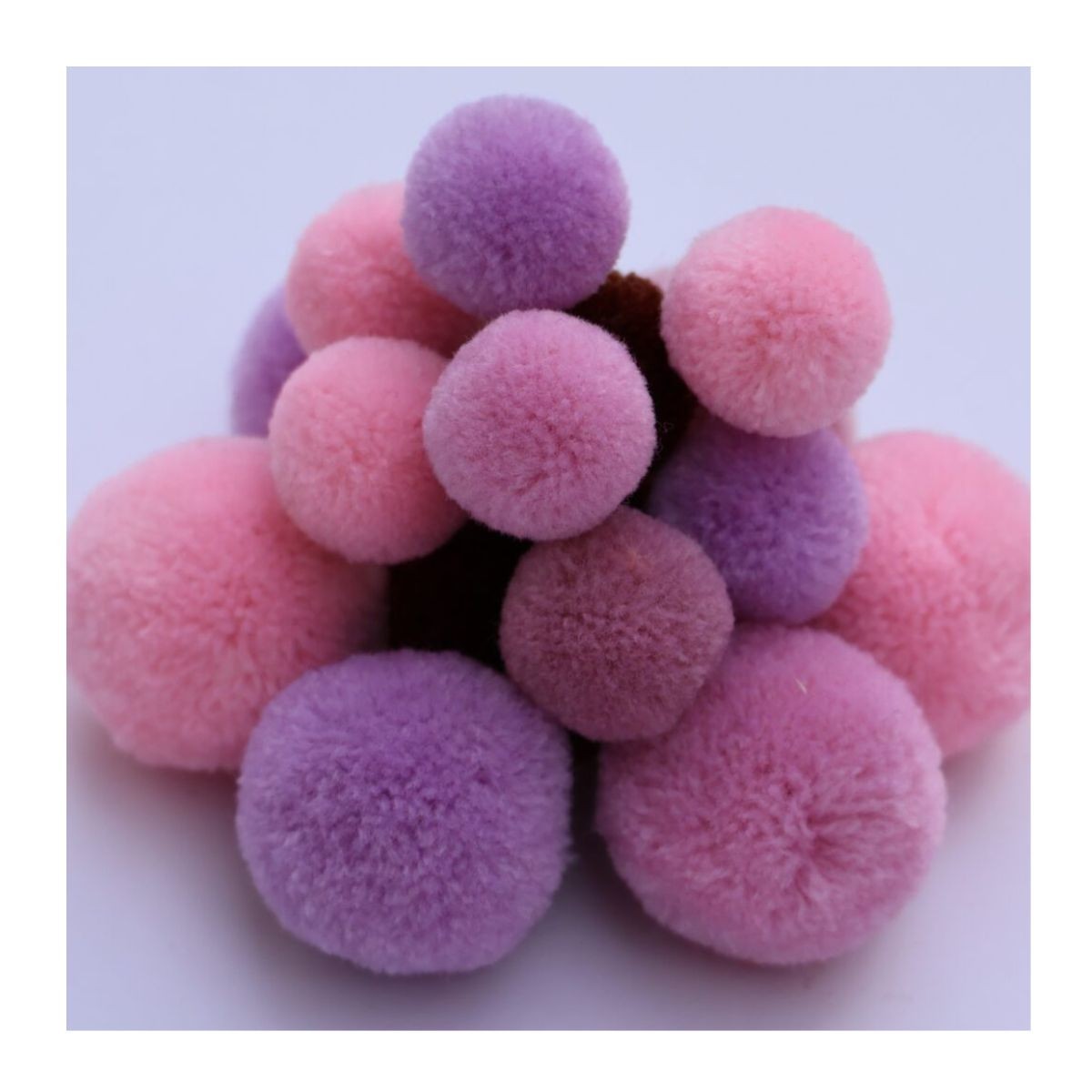 LULUBUG Handmade Σετ 100 Πομ Πομ Χειροτεχνίας Wild Berry Large