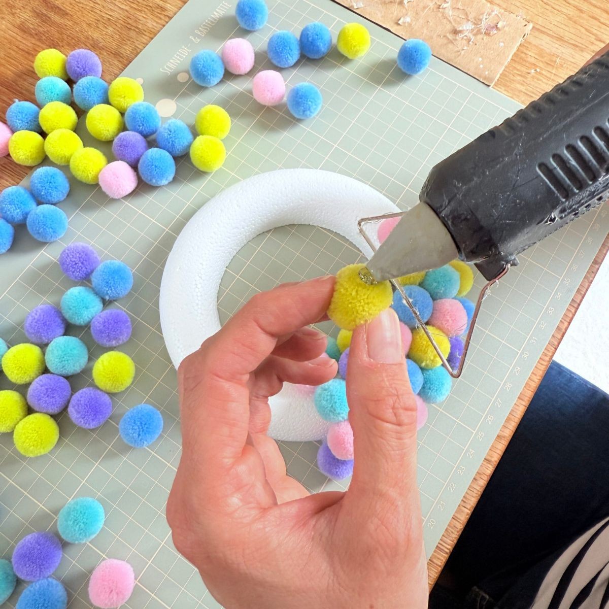 LULUBUG Handmade Σετ 200 Πομ Πομ Χειροτεχνίας Unicorn