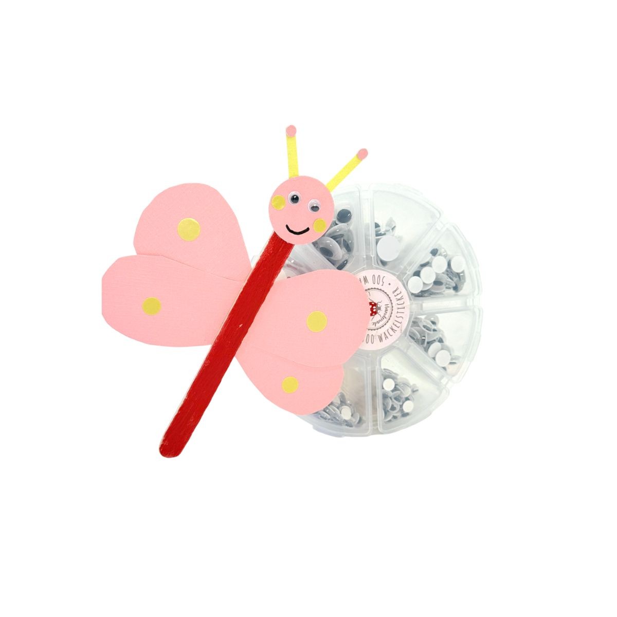 LULUBUG Handmade Σετ 500 Ματάκια & Καρδούλες Χειροτεχνίας