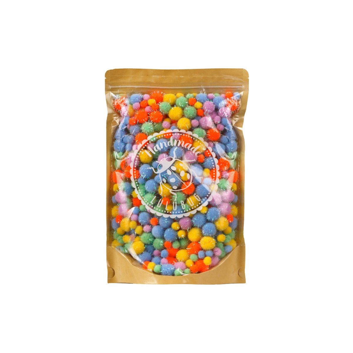 LULUBUG Handmade Σετ 500 Πομ Πομ Χειροτεχνίας Circus