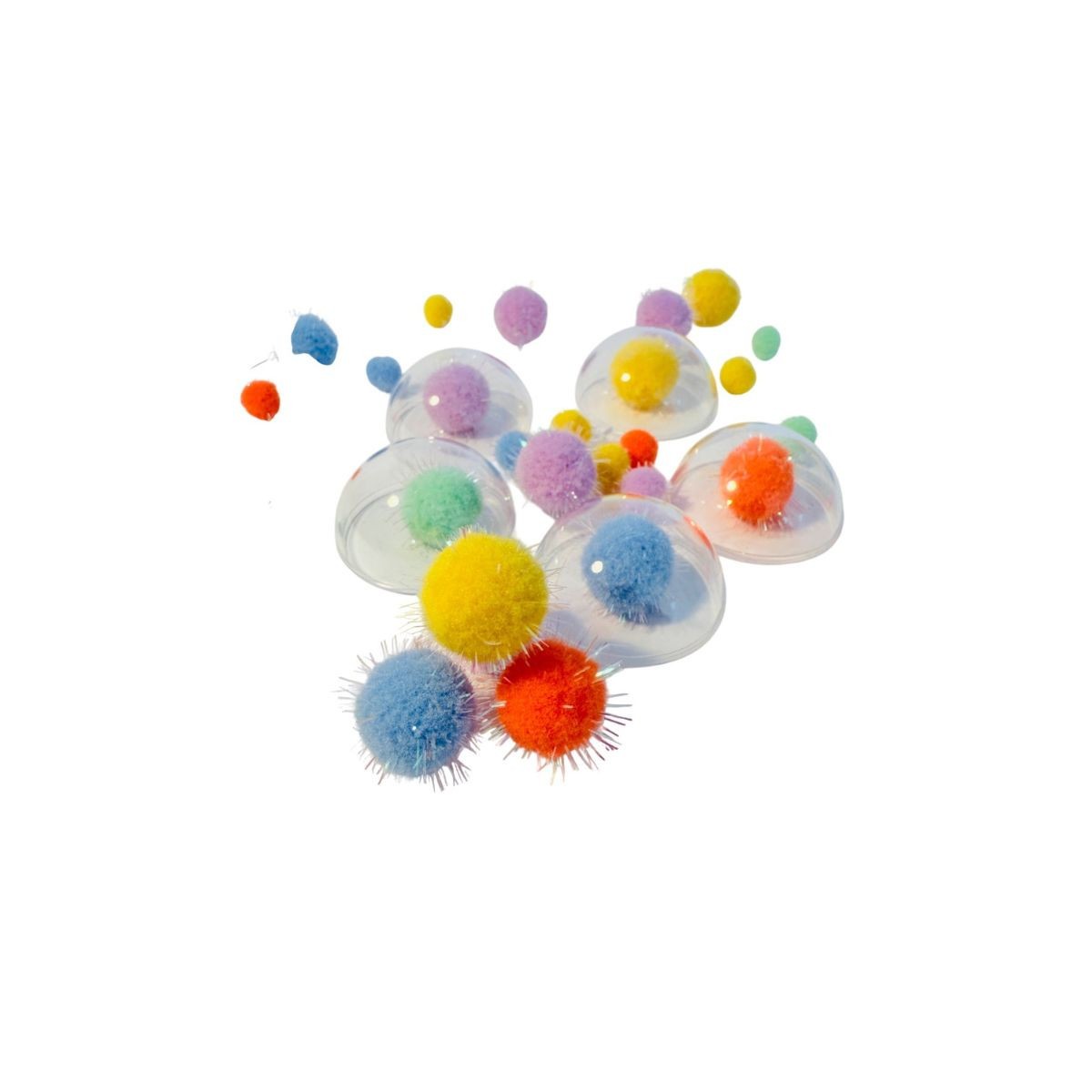 LULUBUG Handmade Σετ 500 Πομ Πομ Χειροτεχνίας Circus