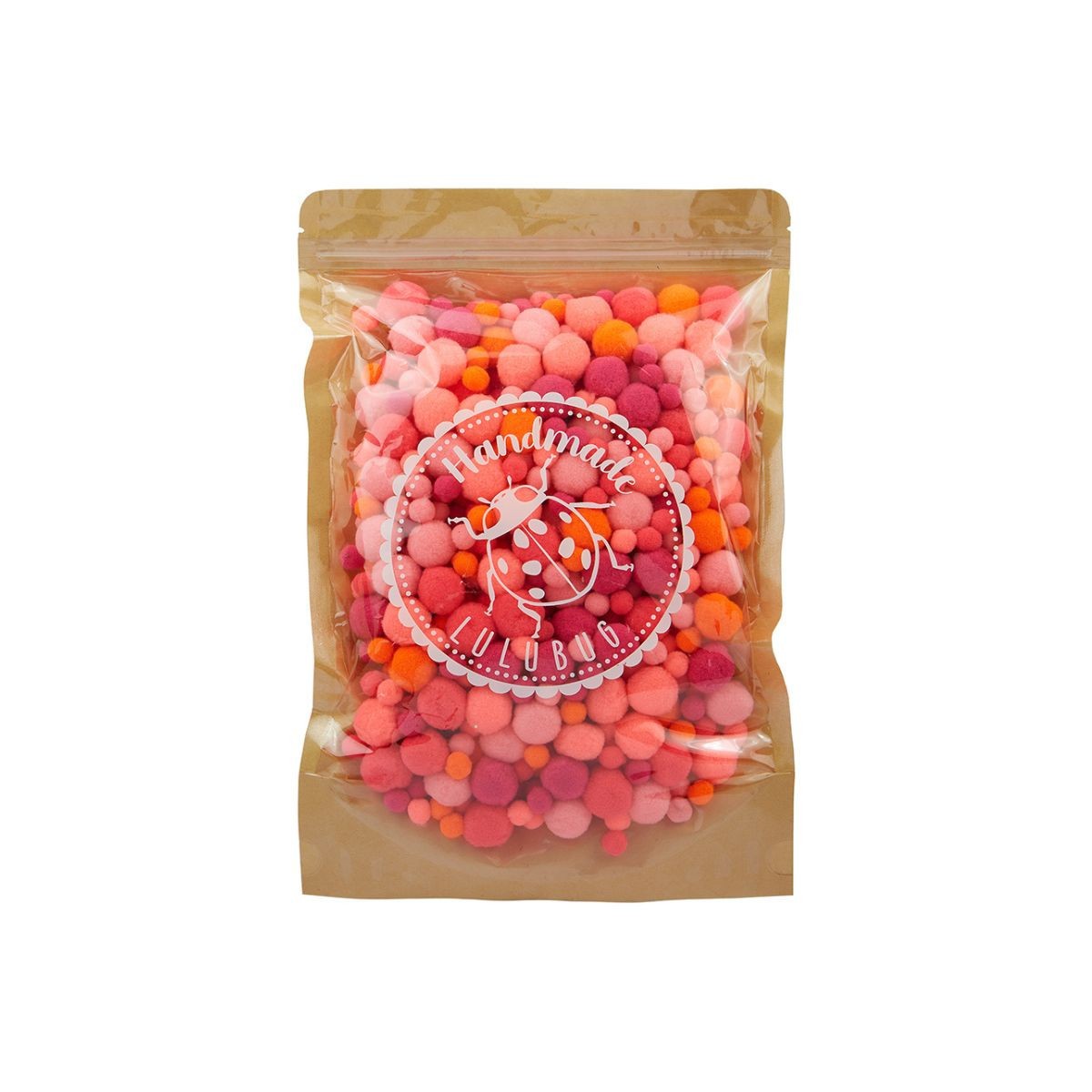 LULUBUG Handmade Σετ 500 Πομ Πομ Χειροτεχνίας Neon